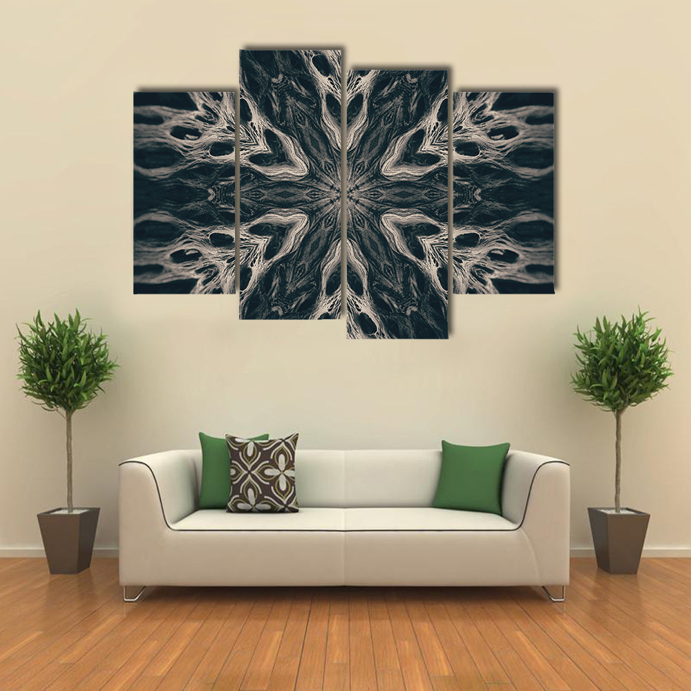 Gothic Demon Mandala Canvas Wall Art