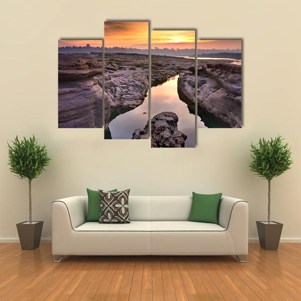 Sunrise At Thailand Grand Canyon Canvas Wall Art