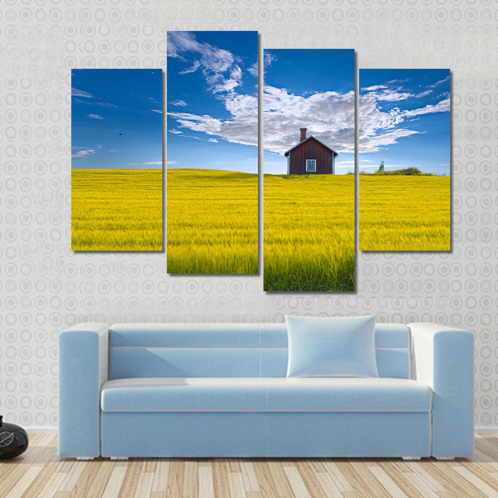 Traditional Swedish Summer House Canvas Wall Art