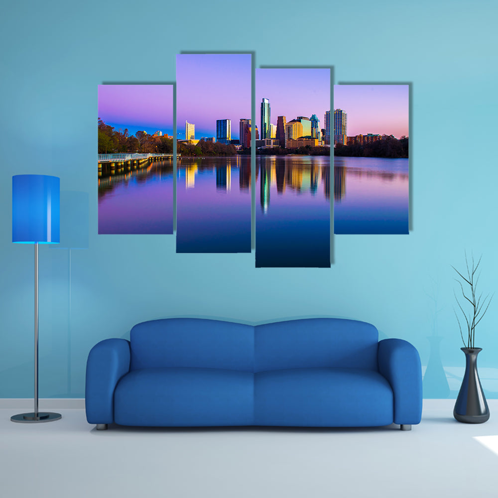 Austin Skyline In Texas Canvas Wall Art