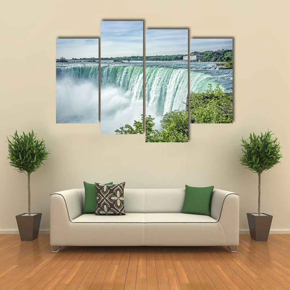 Niagara Falls From The Canadian Side Canvas Wall Art