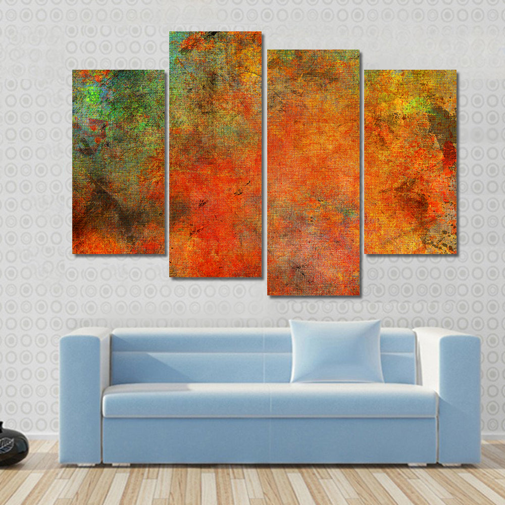 Textured Autumn Color Fields Canvas Wall Art