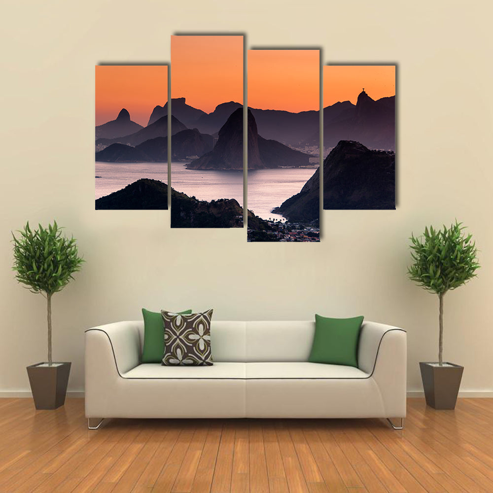 Scenic Rio de Janeiro Mountain Canvas Wall Art