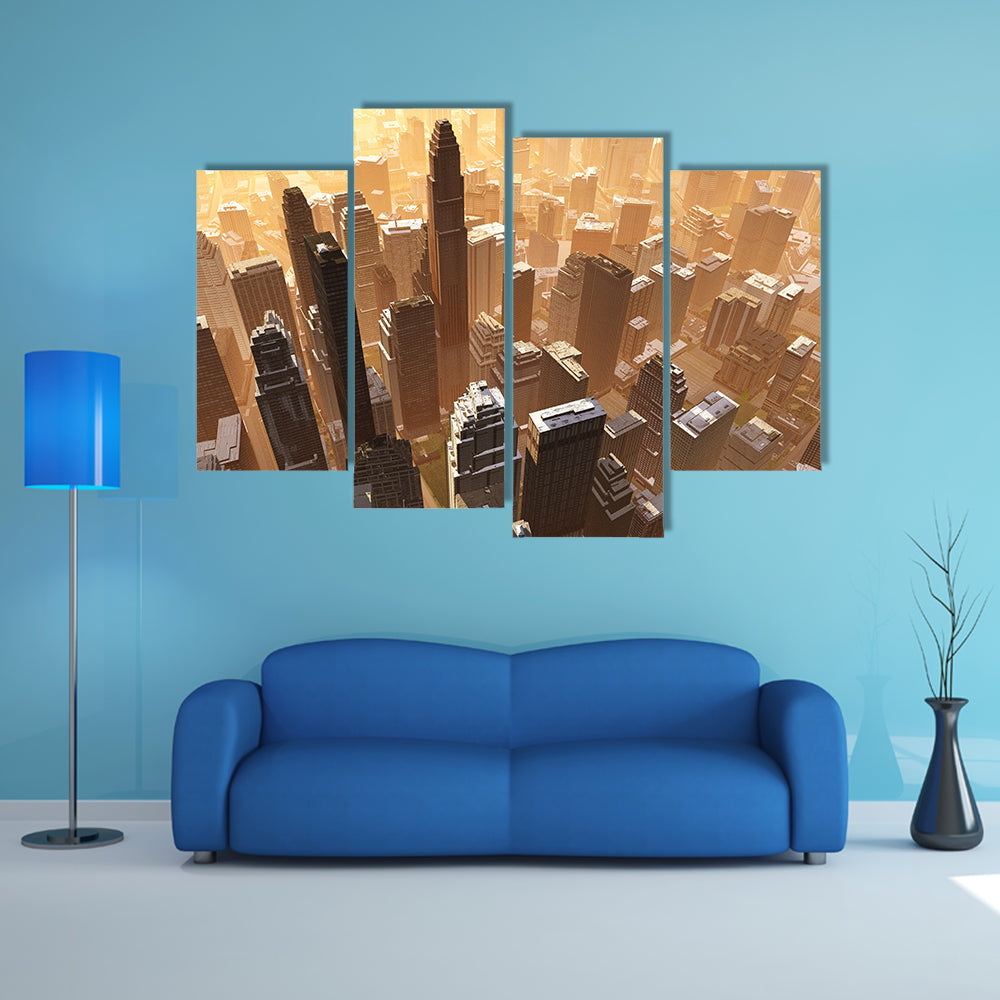 New York Downtown Canvas Wall Art