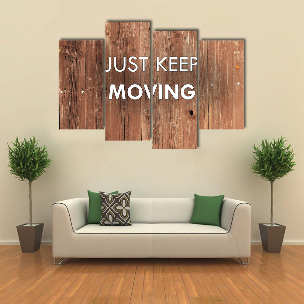 Better Workout Quote on Weathered Wood Canvas Wall Art