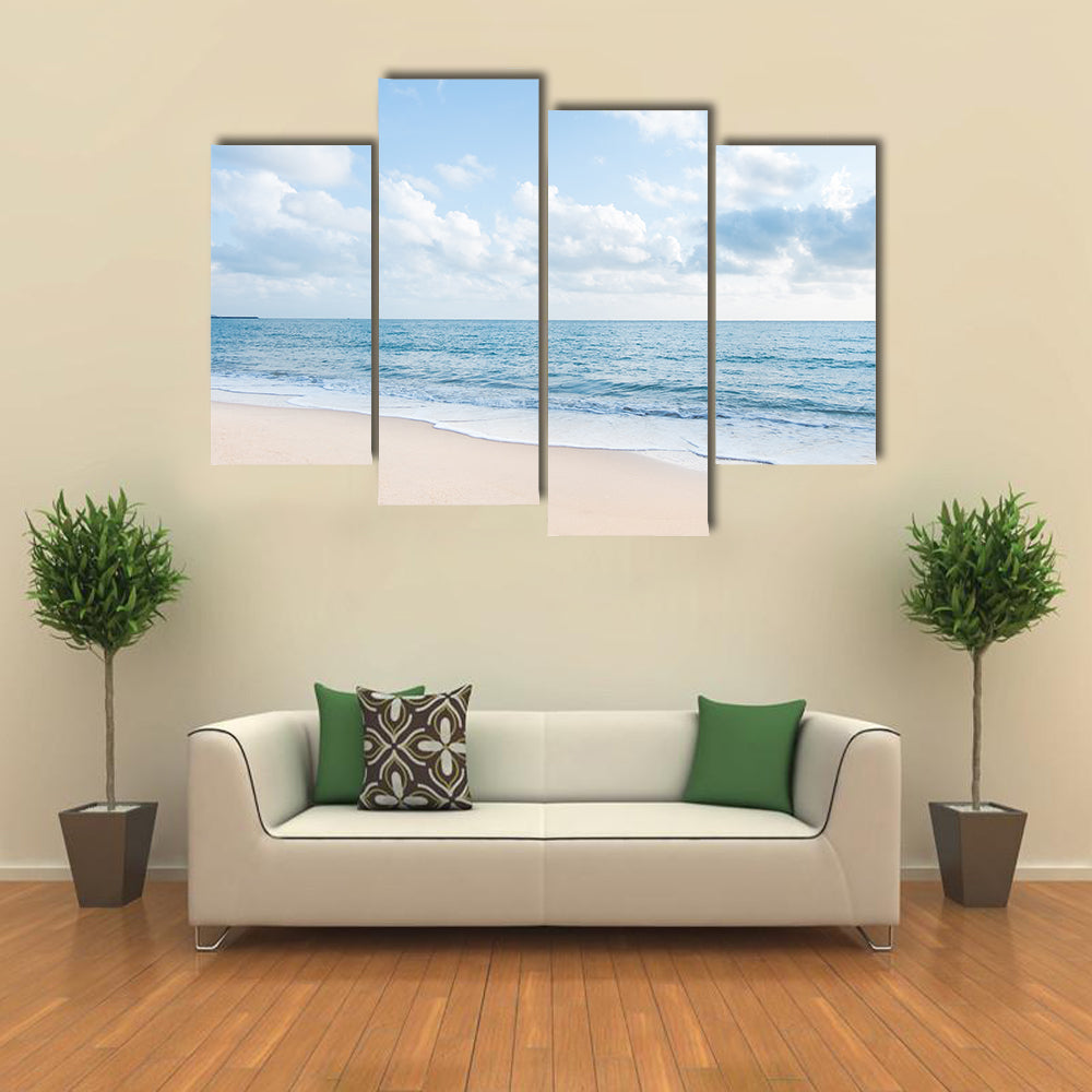 White Sand Beach Canvas Wall Art