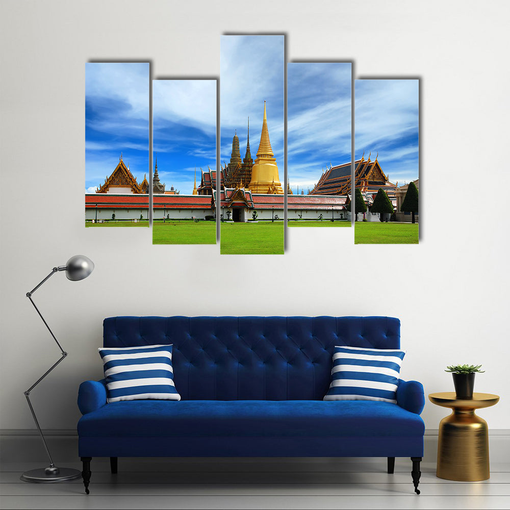 Wat Phra Kaeo Emerald Buddha Temple In Bangkok Canvas Wall Art