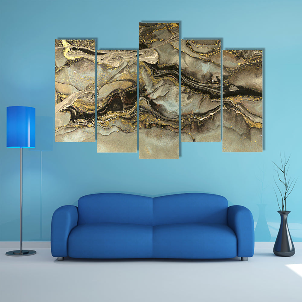 Fluid Marble Pattern Canvas Wall Art