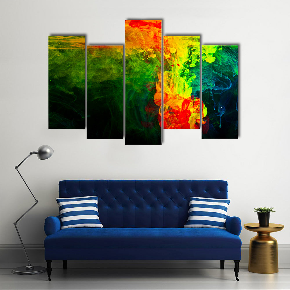 Dissolving Paint in Water Canvas Wall Art