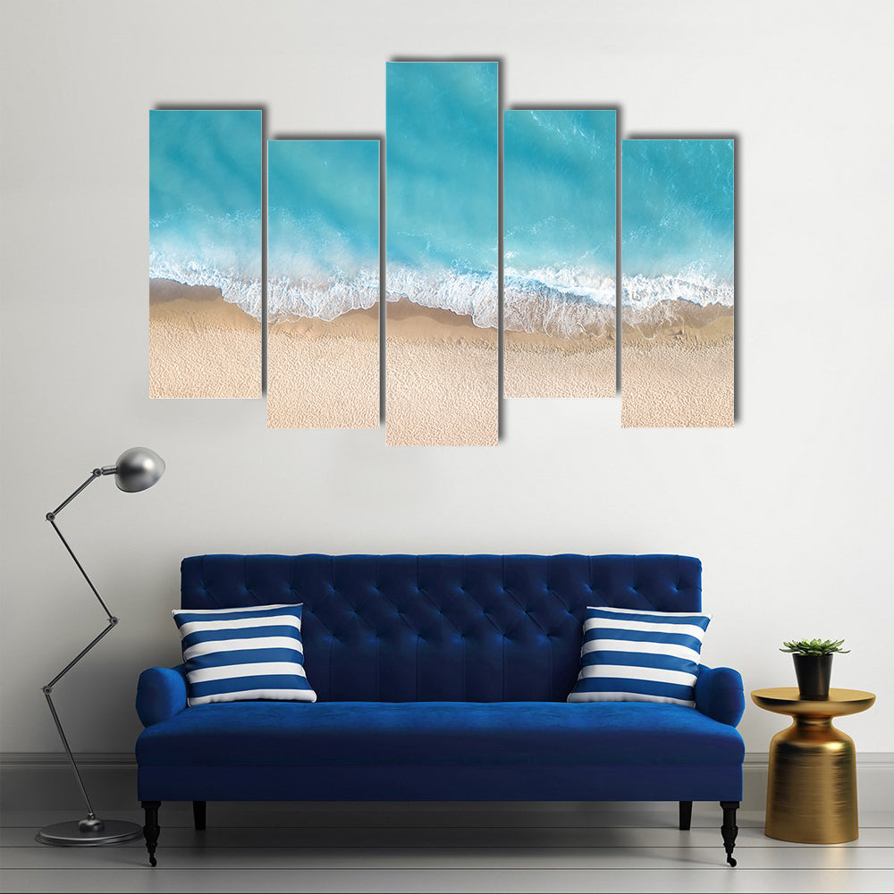 Summer Seascape From Top Canvas Wall Art