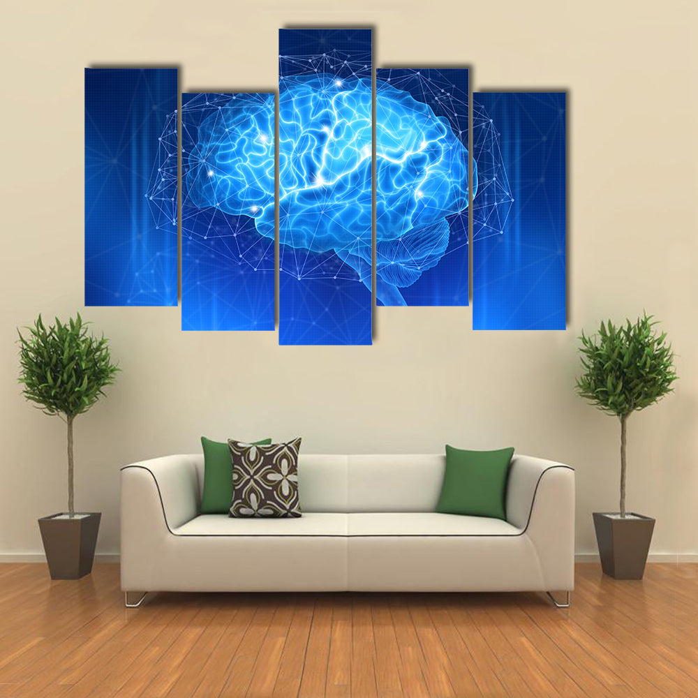 Human Brain Canvas Wall Art
