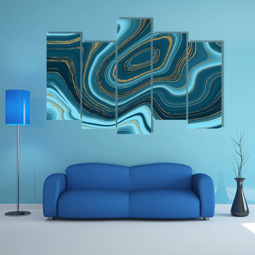 Liquid Marble Texture Canvas Wall Art
