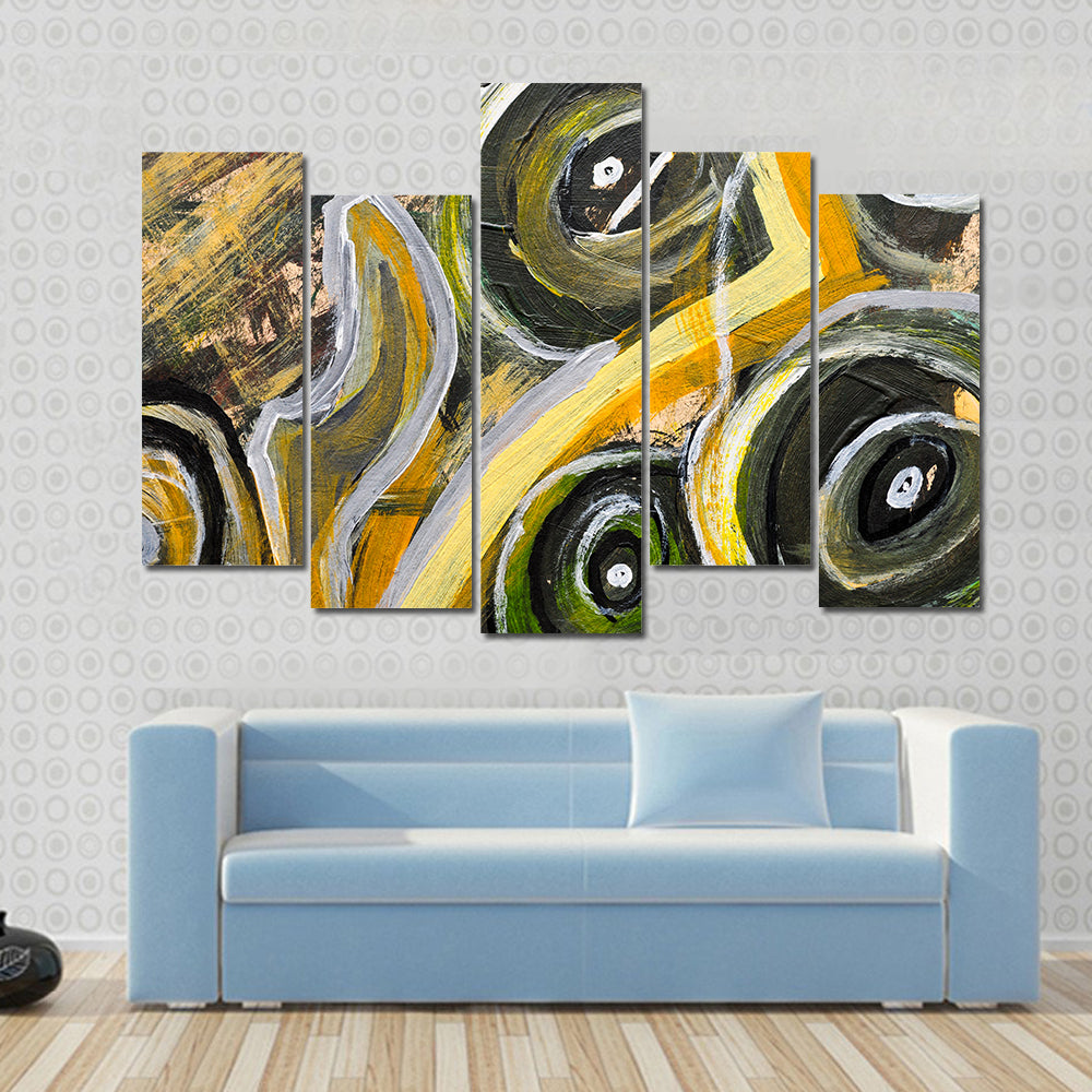 Brush Strokes Texture Canvas Wall Art