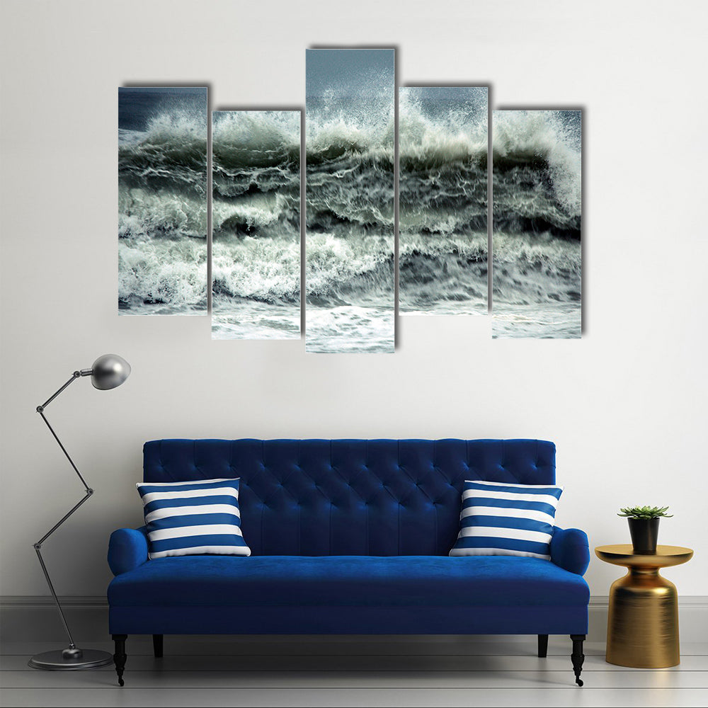 Turkey Coast In storm Canvas Wall Art