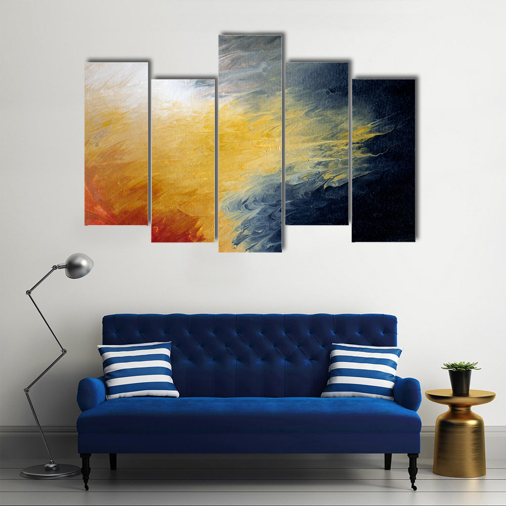Solar Flare Nebula Abstract Canvas Wall Art