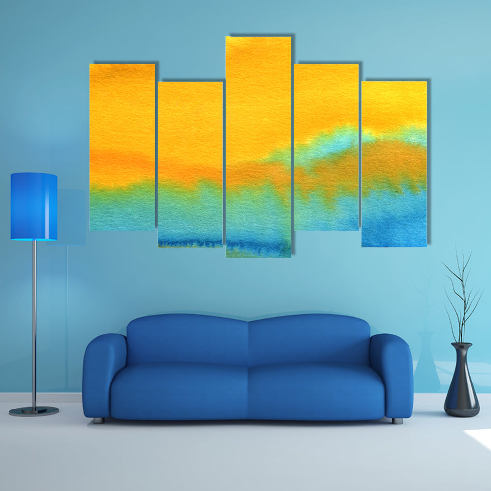 Modern Aquarelle Abstract Canvas Wall Art