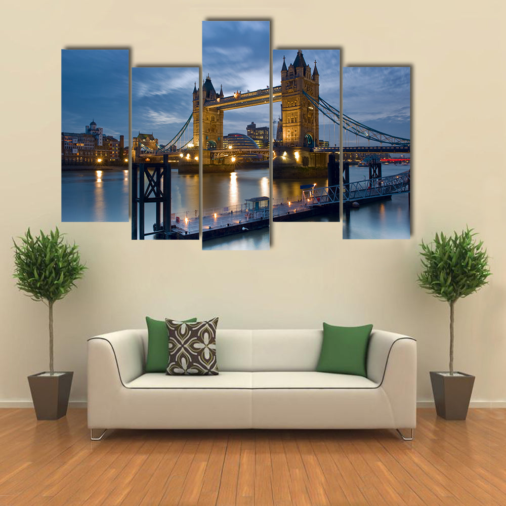 Tower Bridge on the River Thames Canvas Wall Art