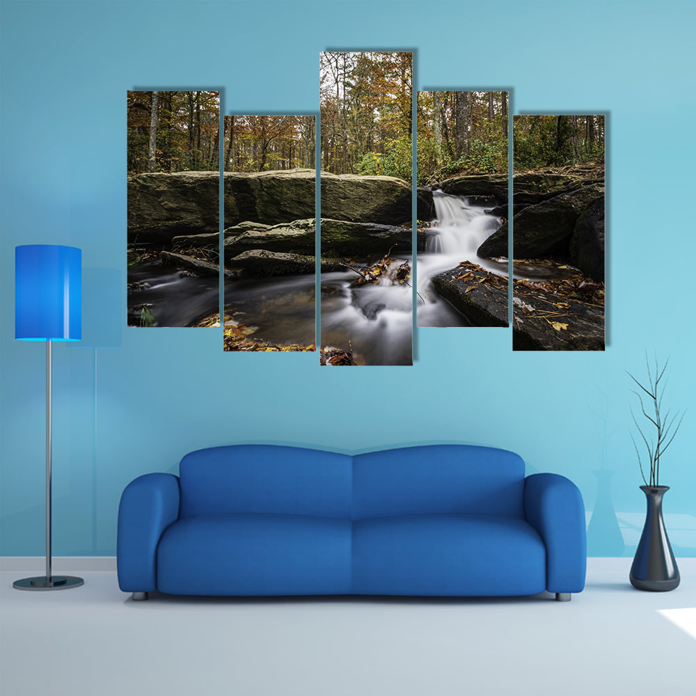 Cheaha Falls in Autumn Canvas Wall Art