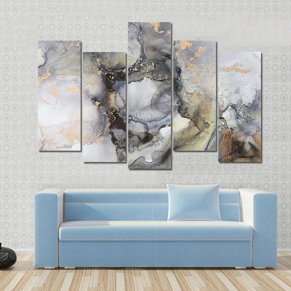 Alcohol Fluid Artwork Canvas Wall Art