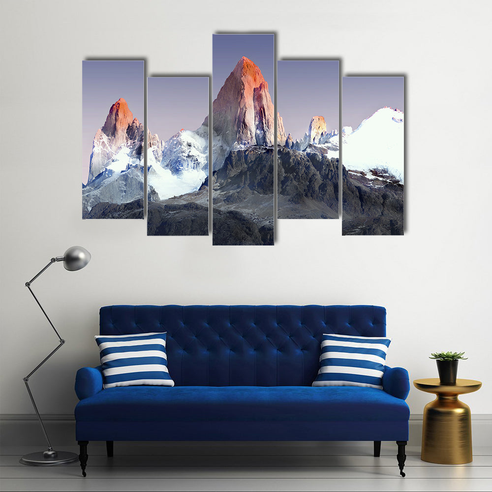 Mount Fitz Roy In Patagonia Canvas Wall Art