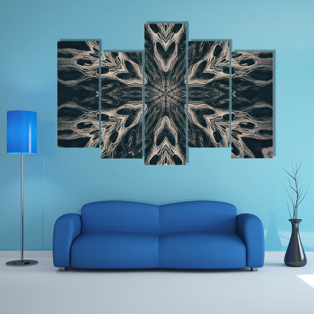 Gothic Demon Mandala Canvas Wall Art