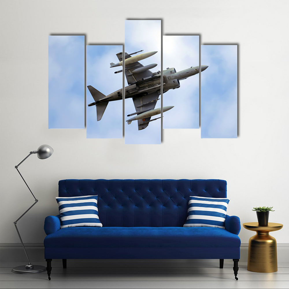 Harrier Ii Plus Military Jet Canvas Wall Art
