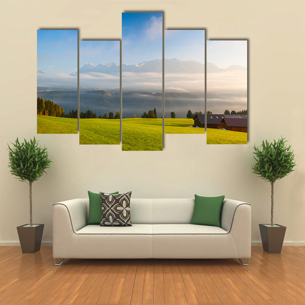 Morning On The Mountains Canvas Wall Art