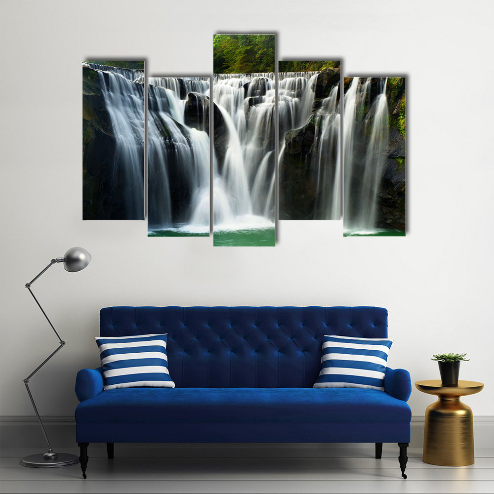 Waterfall In ShiFen Taiwan Canvas Wall Art