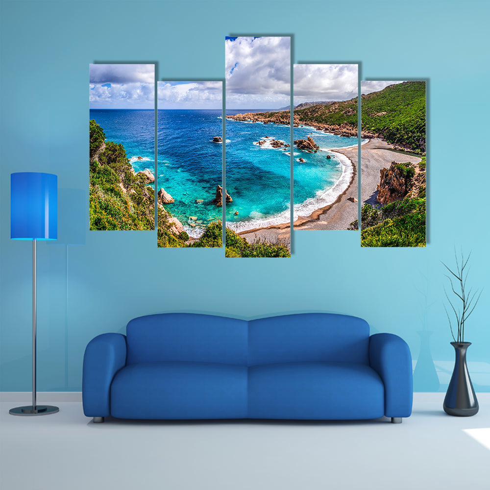 Turquoise Bay at Costa Paradiso, Sardinia Canvas Wall Art
