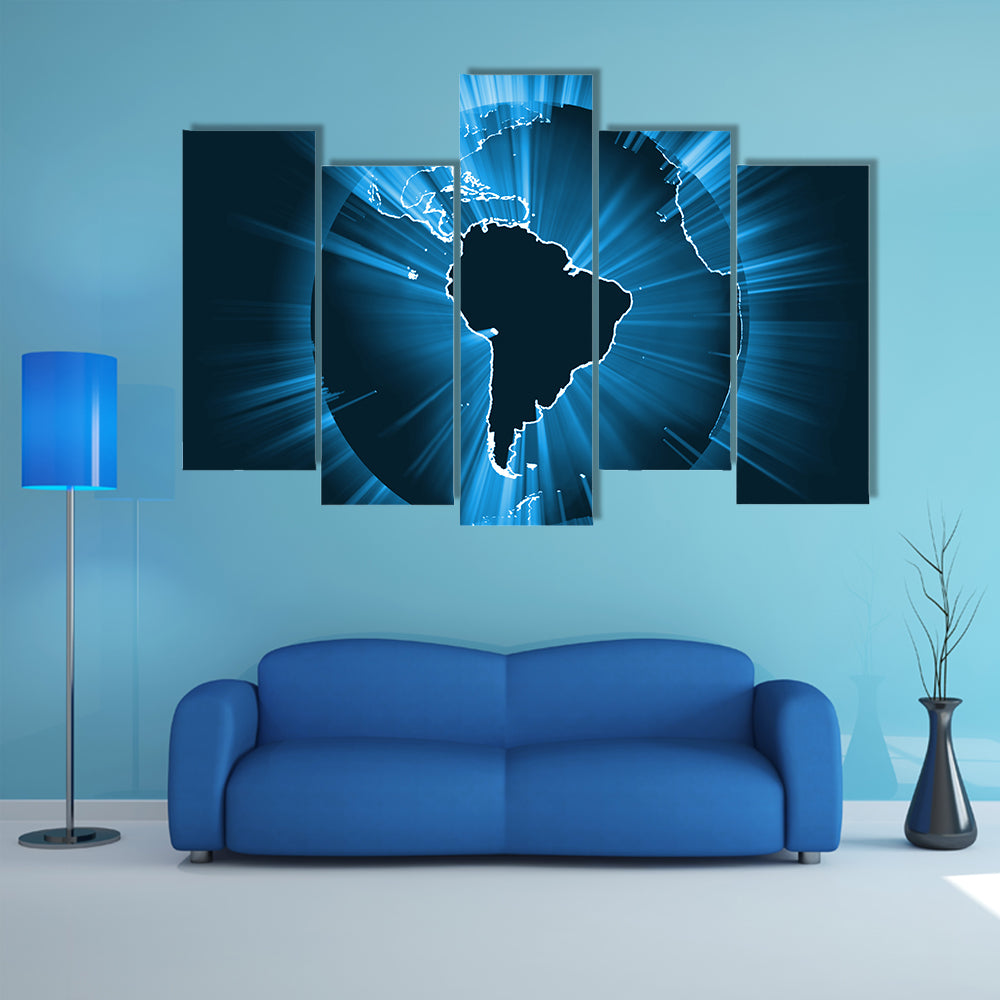 Powerful Earth Radiation Canvas Wall Art