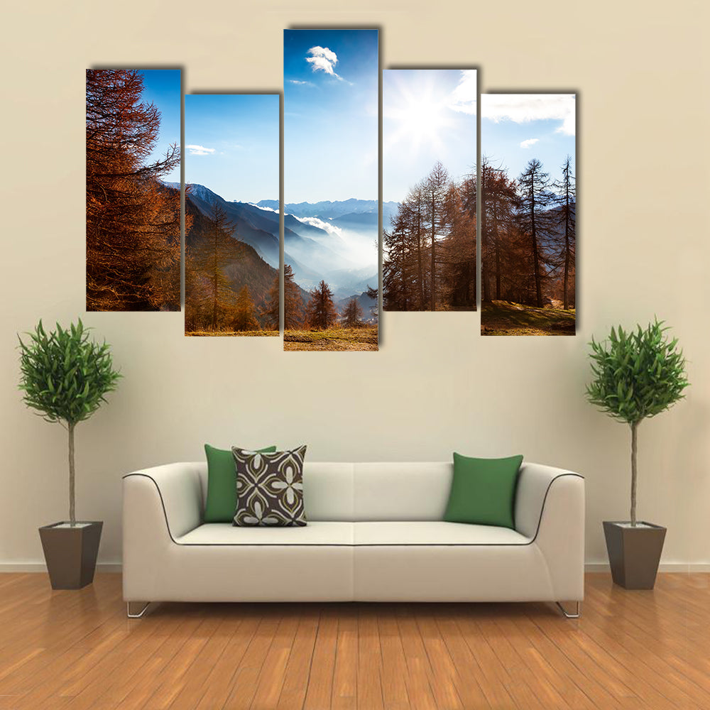 Italian Alps in Autumn Canvas Wall Art