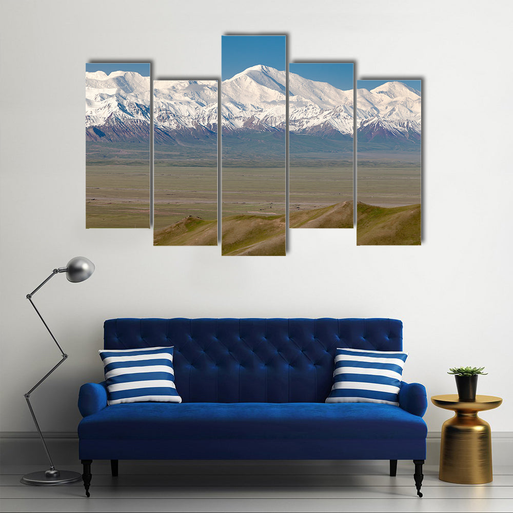 Pamir Mountain And Pik Lenin, Kyrgyzstan Canvas Wall Art