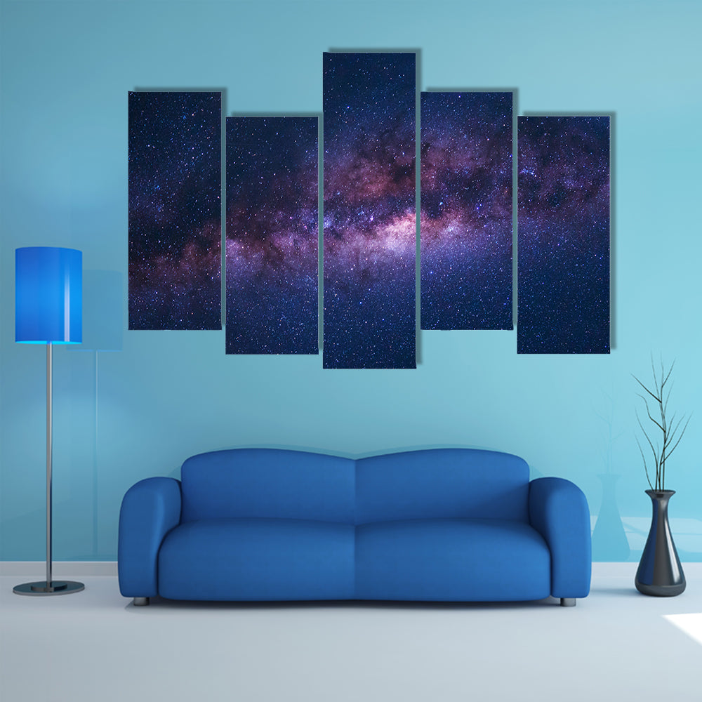 Space Shot Of Milky Way Galaxy Canvas Wall Art