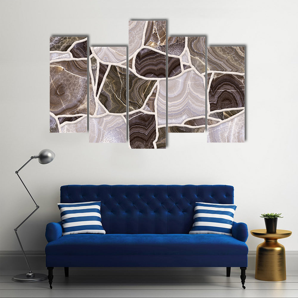 3d Stone Mosaic Canvas Wall Art