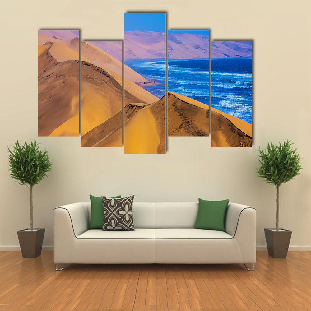 Namibia Sand Dunes Along the Atlantic Coast Canvas Wall Art