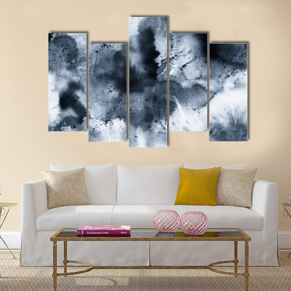 Seamless Ink Wash Abstract Canvas Wall Art