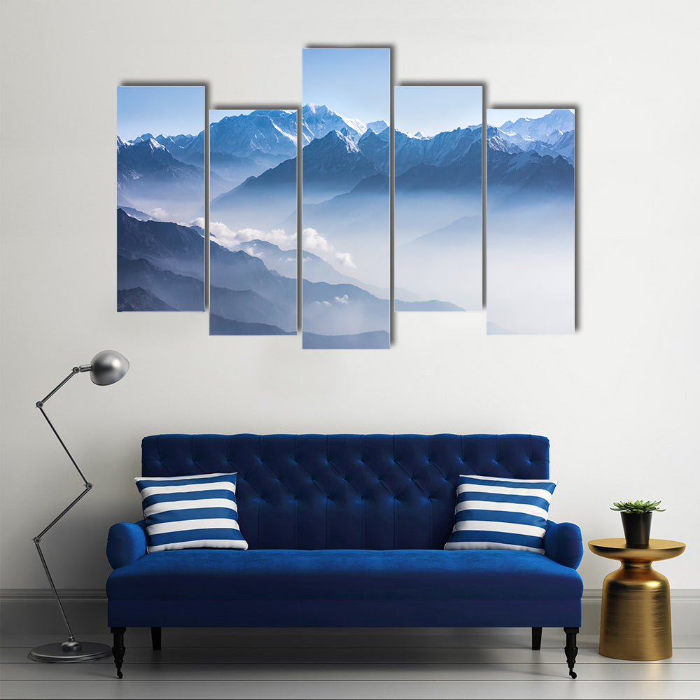 Daylight View of Mount Everest Canvas Wall Art