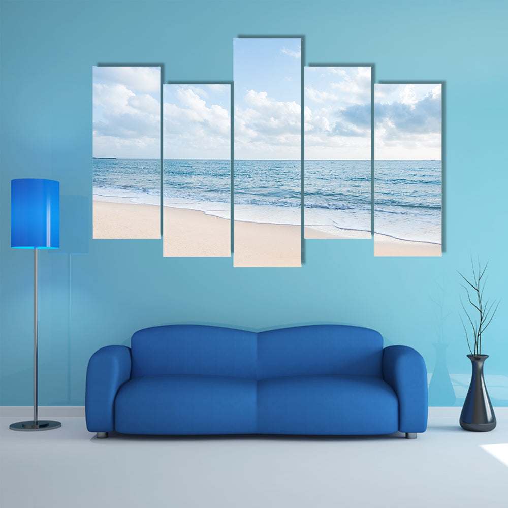 White Sand Beach Canvas Wall Art