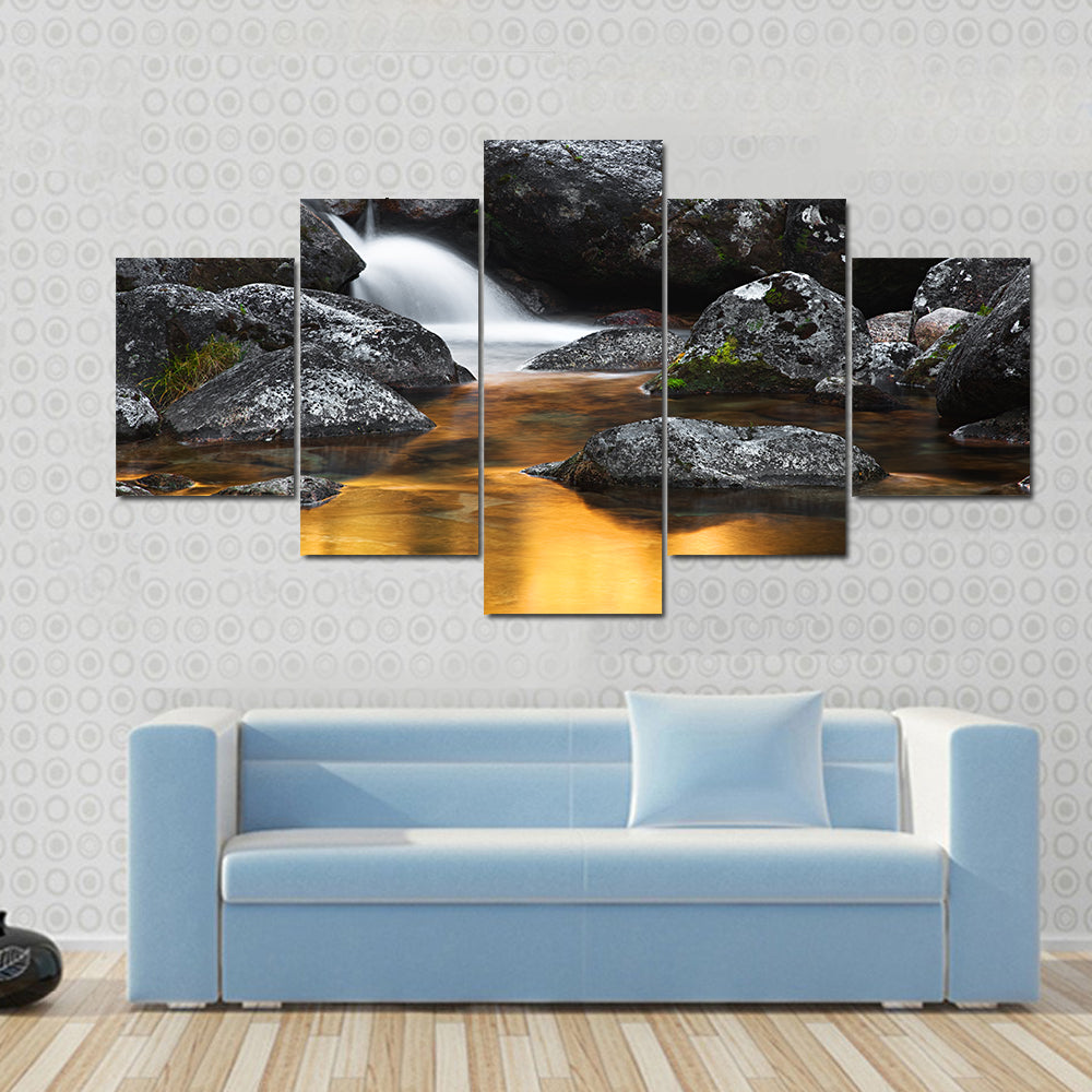 The Macieira River In Peneda Geres National Park Portugal Canvas Wall Art