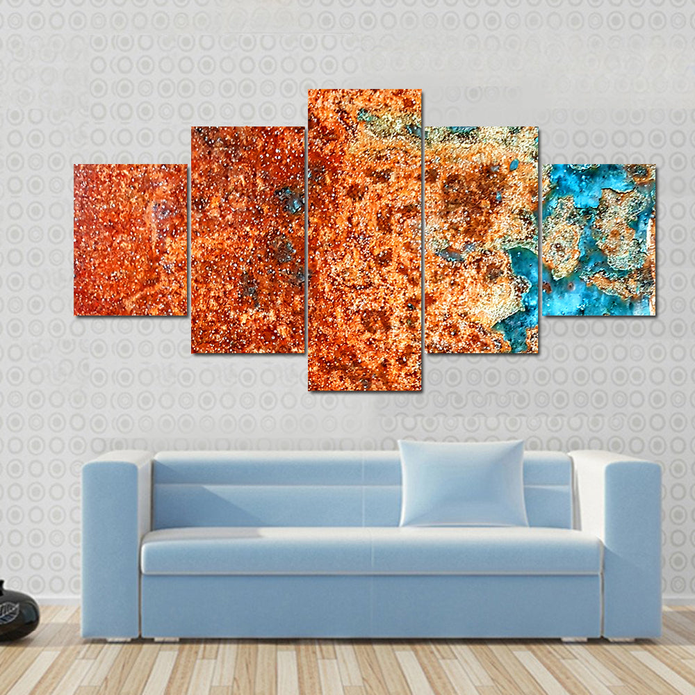 Rust Patterns In Steel Canvas Wall Art