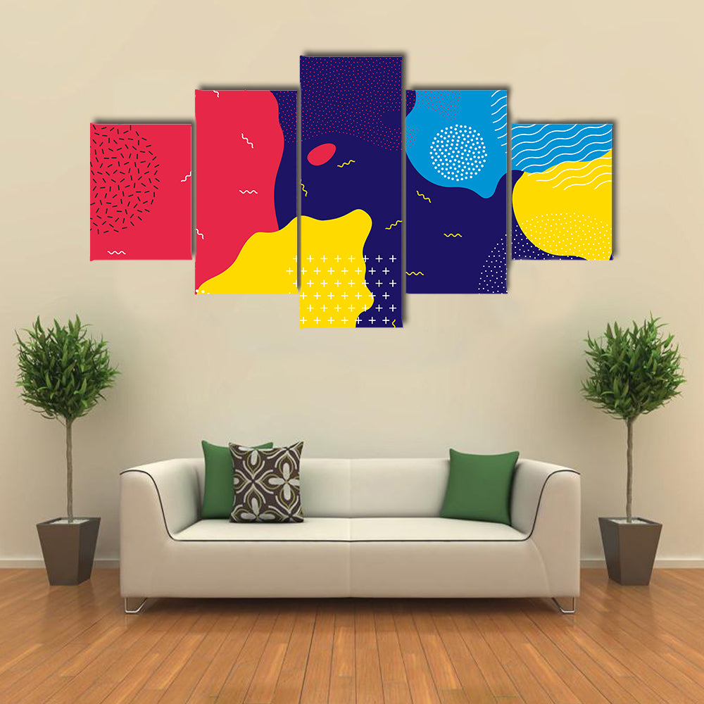 Pop Liquid Color Pattern Canvas Wall Art