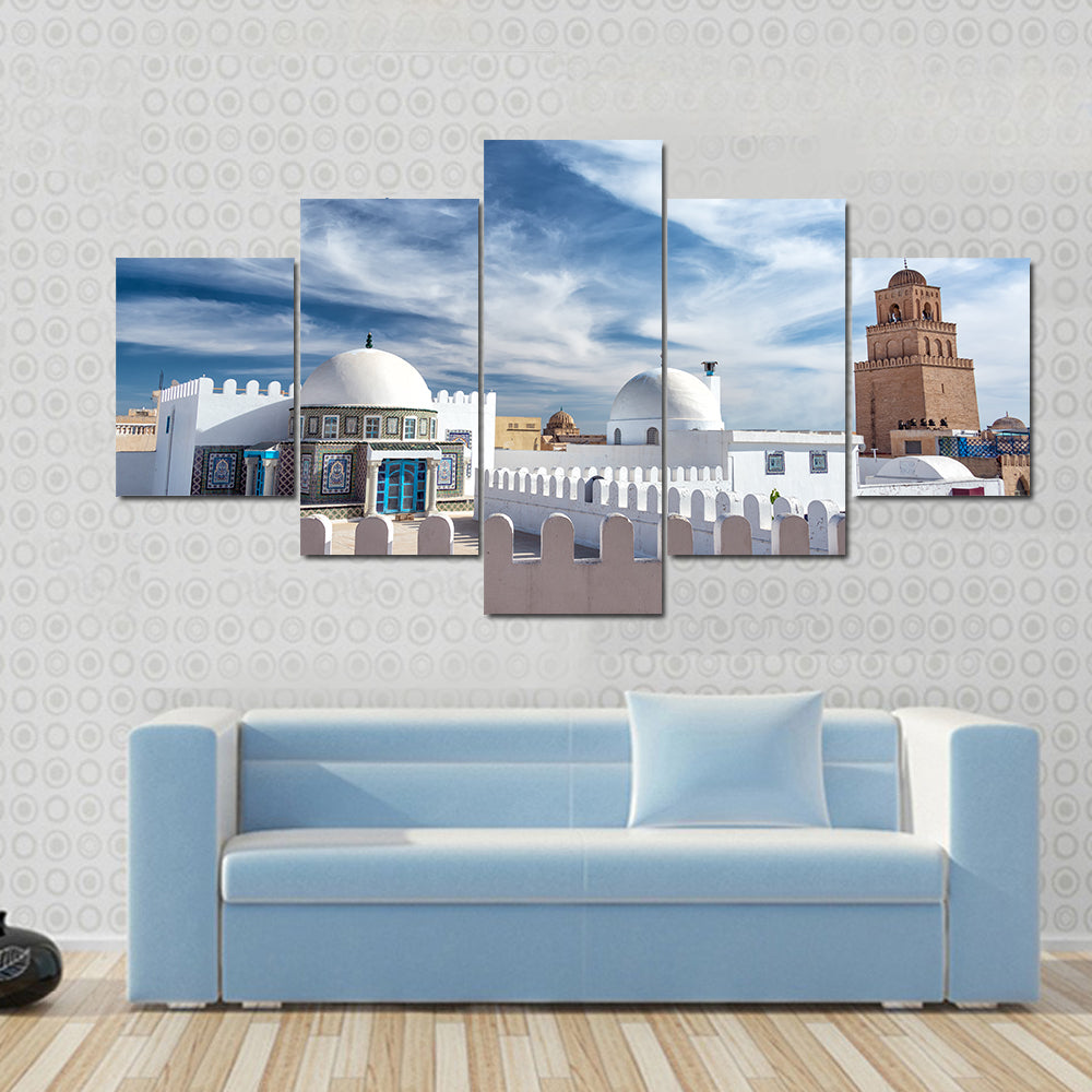 Great Mosque In Kairouan Tunisia Canvas Wall Art
