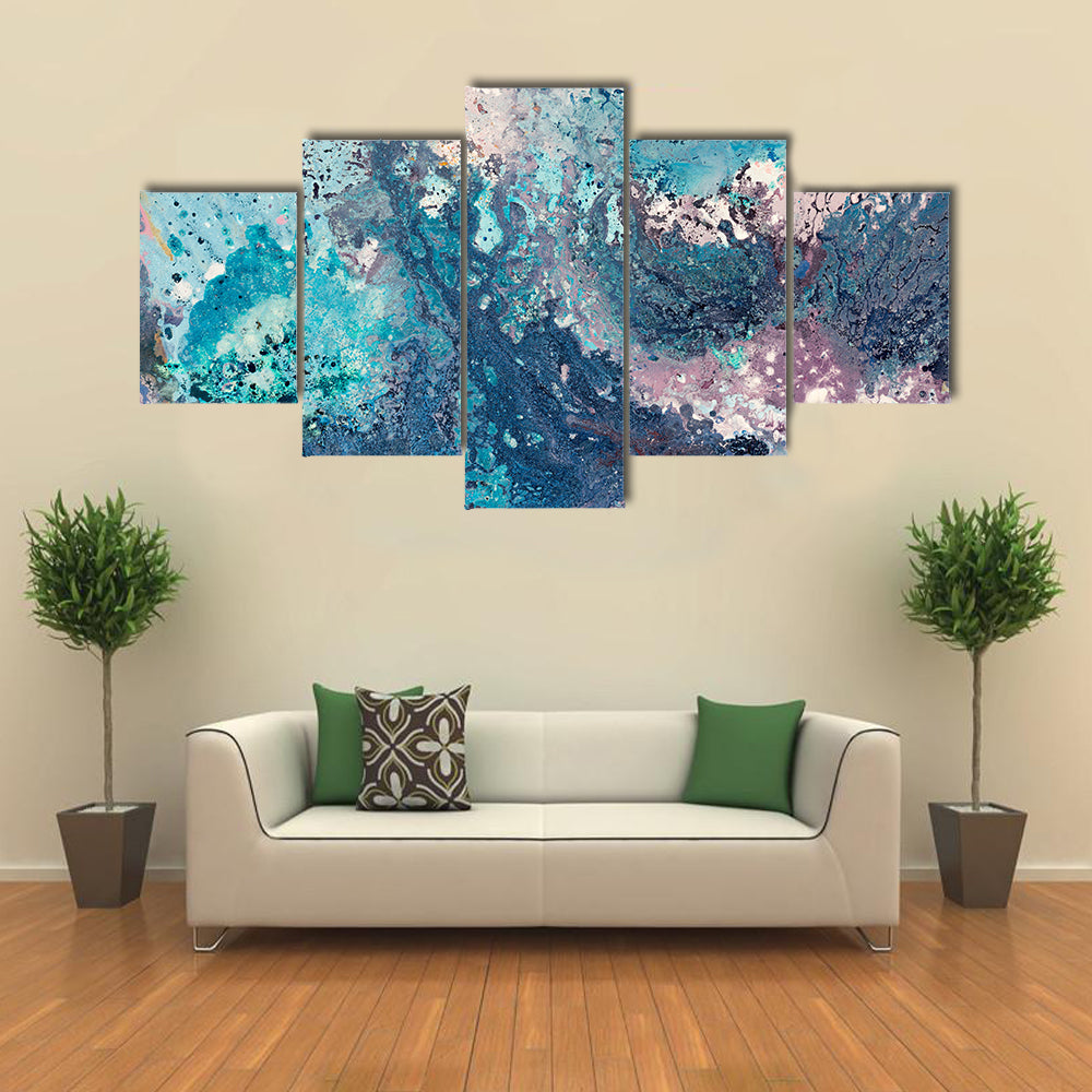Sandy Sea Abstract Canvas Wall Art