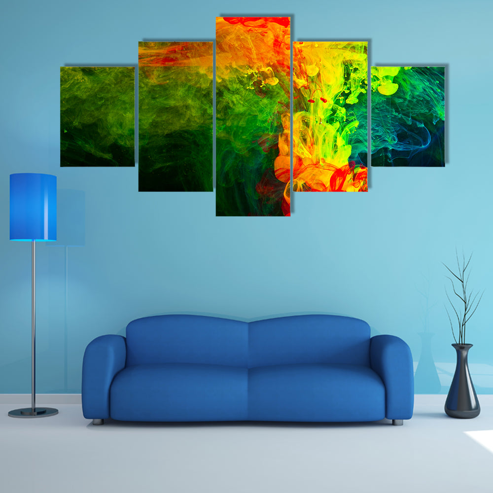 Dissolving Paint in Water Canvas Wall Art