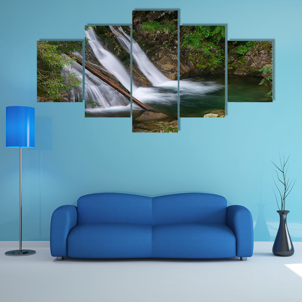 Mountain Mickiewicz Waterfall Canvas Wall Art