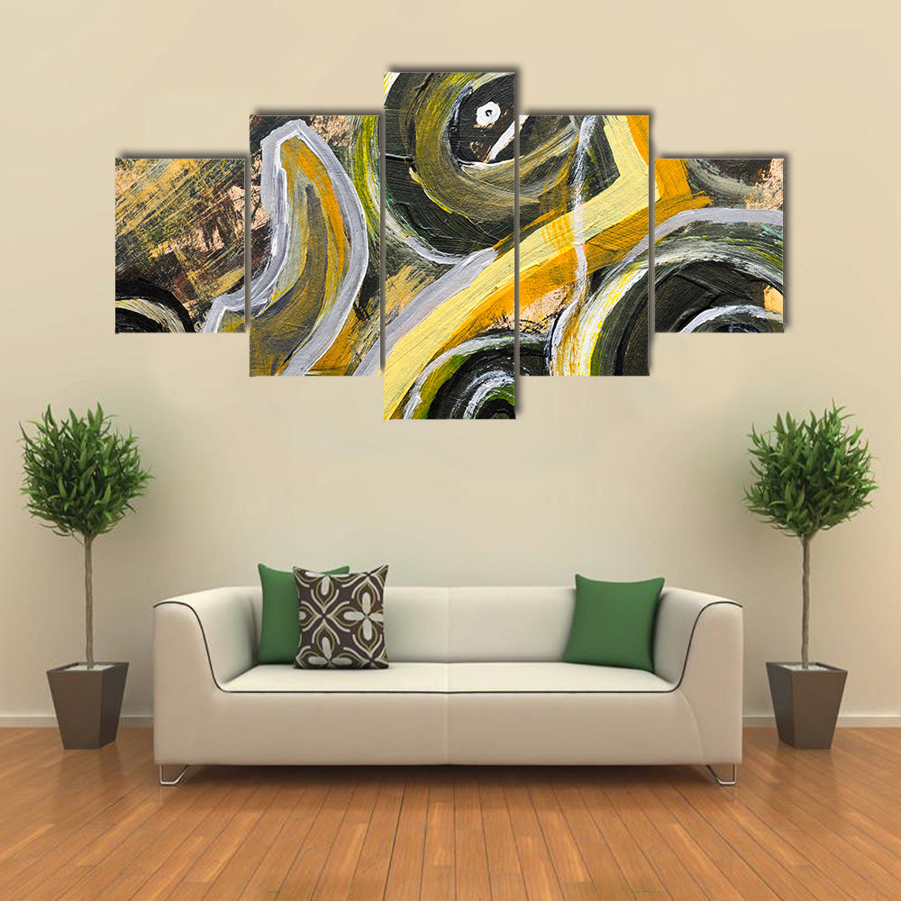 Brush Strokes Texture Canvas Wall Art