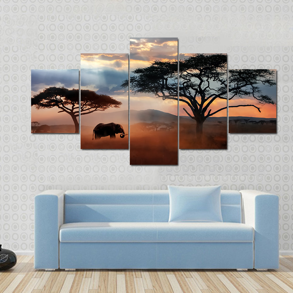 Wildlife Of Tanzania Canvas Wall Art