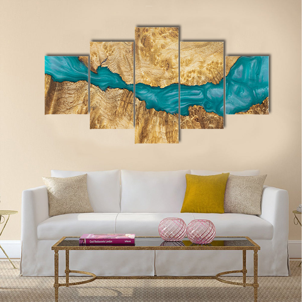 River Flow Artwork Canvas Wall Art