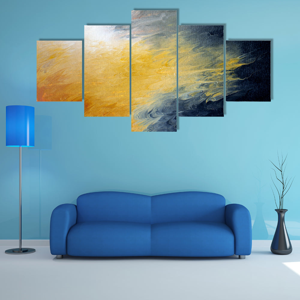 Solar Flare Nebula Abstract Canvas Wall Art