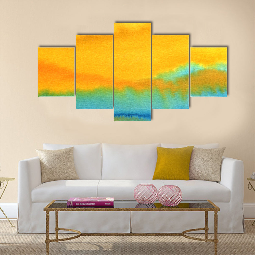 Modern Aquarelle Abstract Canvas Wall Art